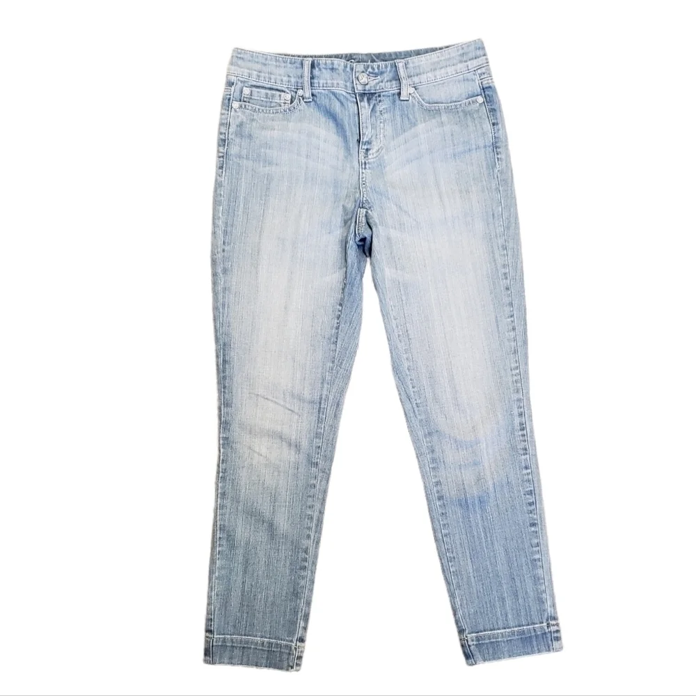 Cache Ankle Jeans Size 4 Light Blue Wash - Picture 8 of 15
